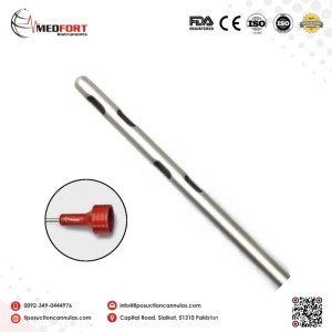 Six Port Spiral Holes Cannula 60cc Syringe Fitting				