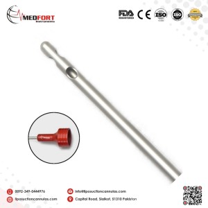 Two Leteral Hole One Central Hole Cannula 60cc Syringe Fitting				