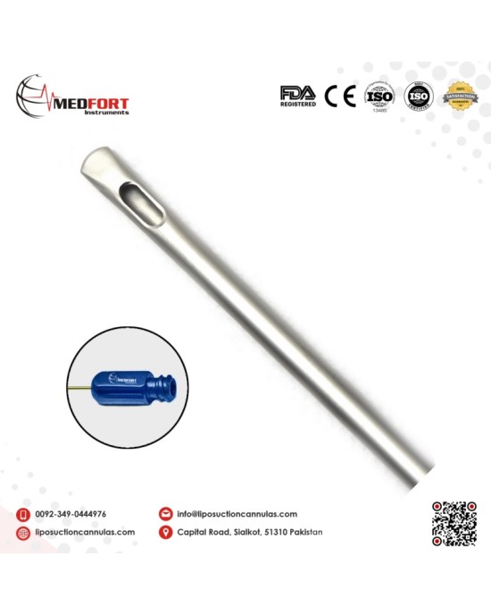 Single Port Spatula Cannula Special Luer Lock				