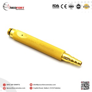 Aggressive Grade Harvester Cannula Handle Interupting Hole Stainless Steel