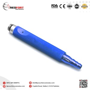 Aggressive Grade Harvester Cannula Handle Interupting Hole Aluminium