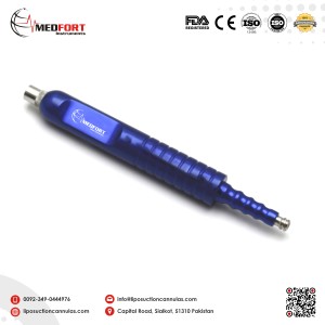 Aspirator Double Ended Handle Luer to Luer Aluminium