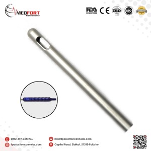 Round Tip Two Ports Cannula Power Handle			