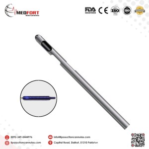 Three Port Spiral Holes Cannula			