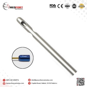 One Central Hole two Leteral Hole Cannula Special Luer Lock			