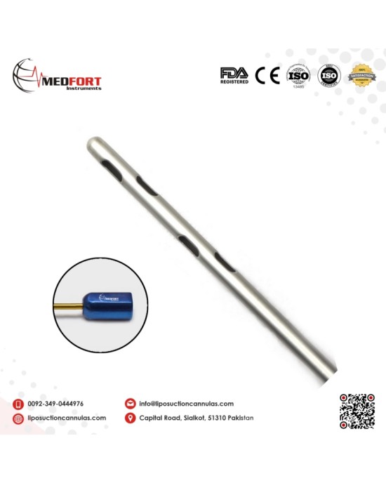 Six Port Spiral Holes Cannula Special Luer Lock			