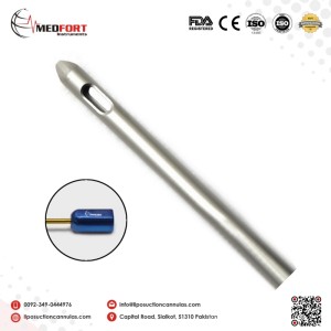 Tapered Tip Two Ports Cannula Special Luer Lock		