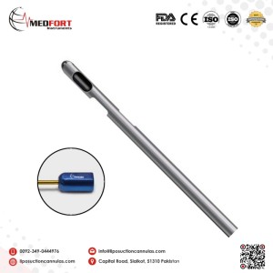 Three Port Spiral Holes Cannula Special Luer Lock			