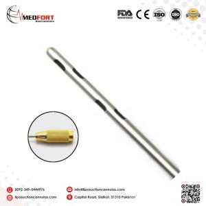 Six Port Spiral Holes Cannula Threaded Fitting			