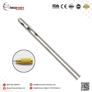 Three Holes Diagonal Cannula Threaded Fitting			