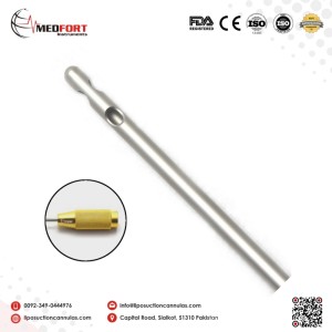 Two Leteral Hole One Central Hole Cannula Threaded Fitting		 		